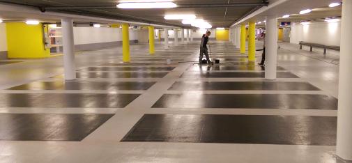Radovi rekonstrukcije poda na višekatnom parkiralištu P3 Mikado u Amsterdamu dovršeni su za samo pet dana.
